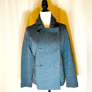 Eileen Fisher women’s grey merino wool jacket/sweater size S